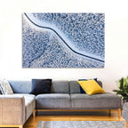 Winding Snowy Forest Road Wall Art