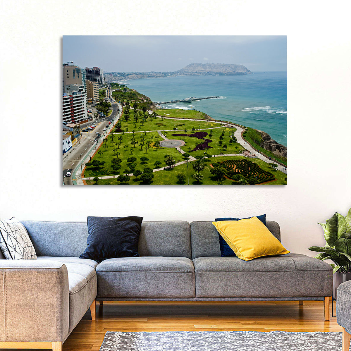 Miraflores Park Overlook, Lima Wall Art in a room, landscape