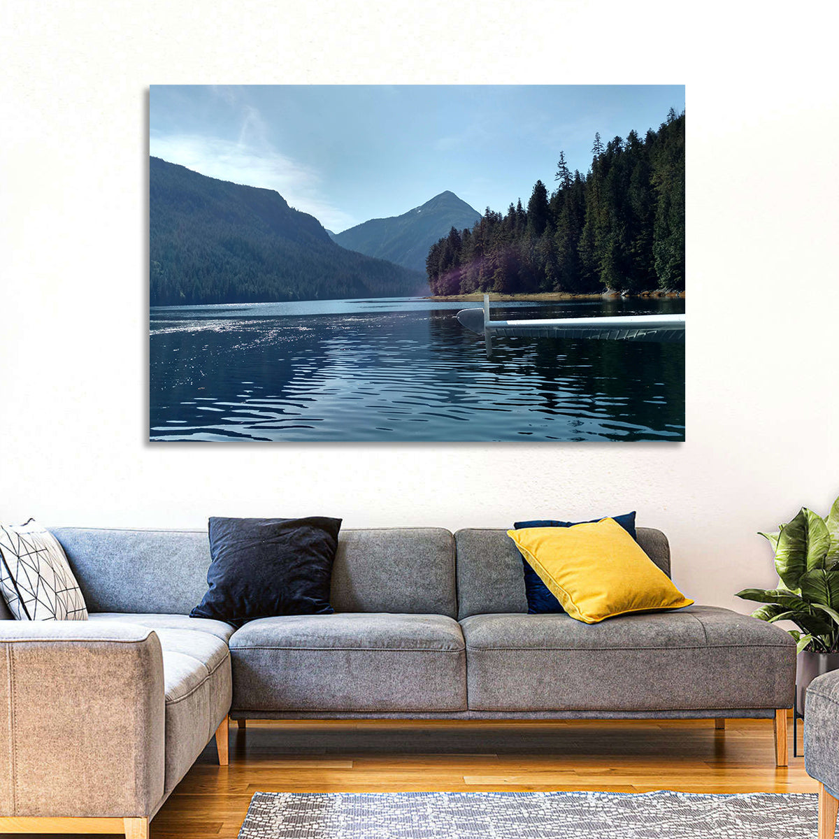 Tongass National Forest Seaplane View Wall Art in a room, landscape