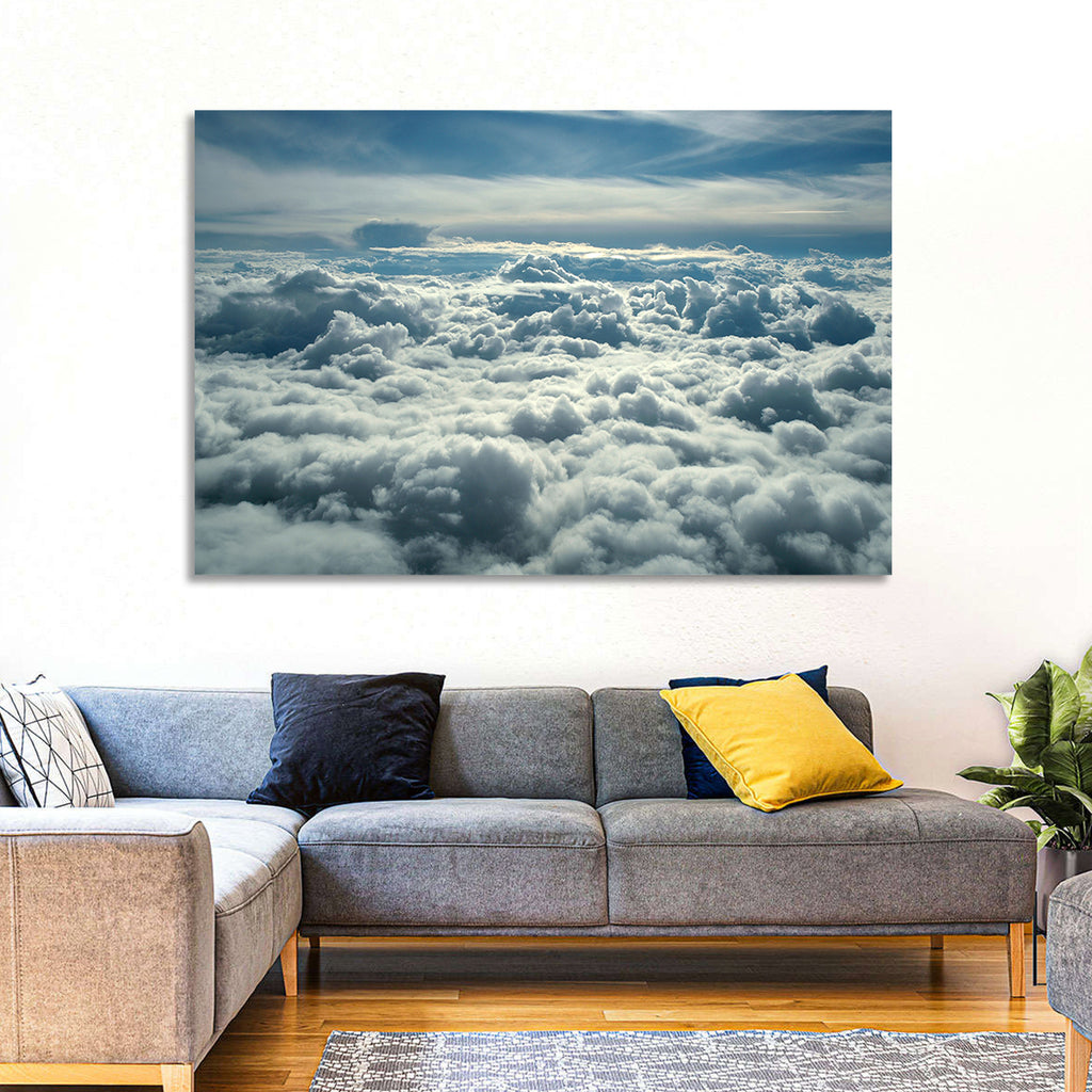 Aerial View Above Clouds Wall Art