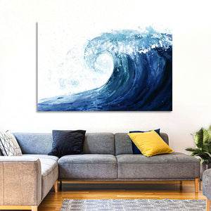 Watercolor Sea Wave Wall Art