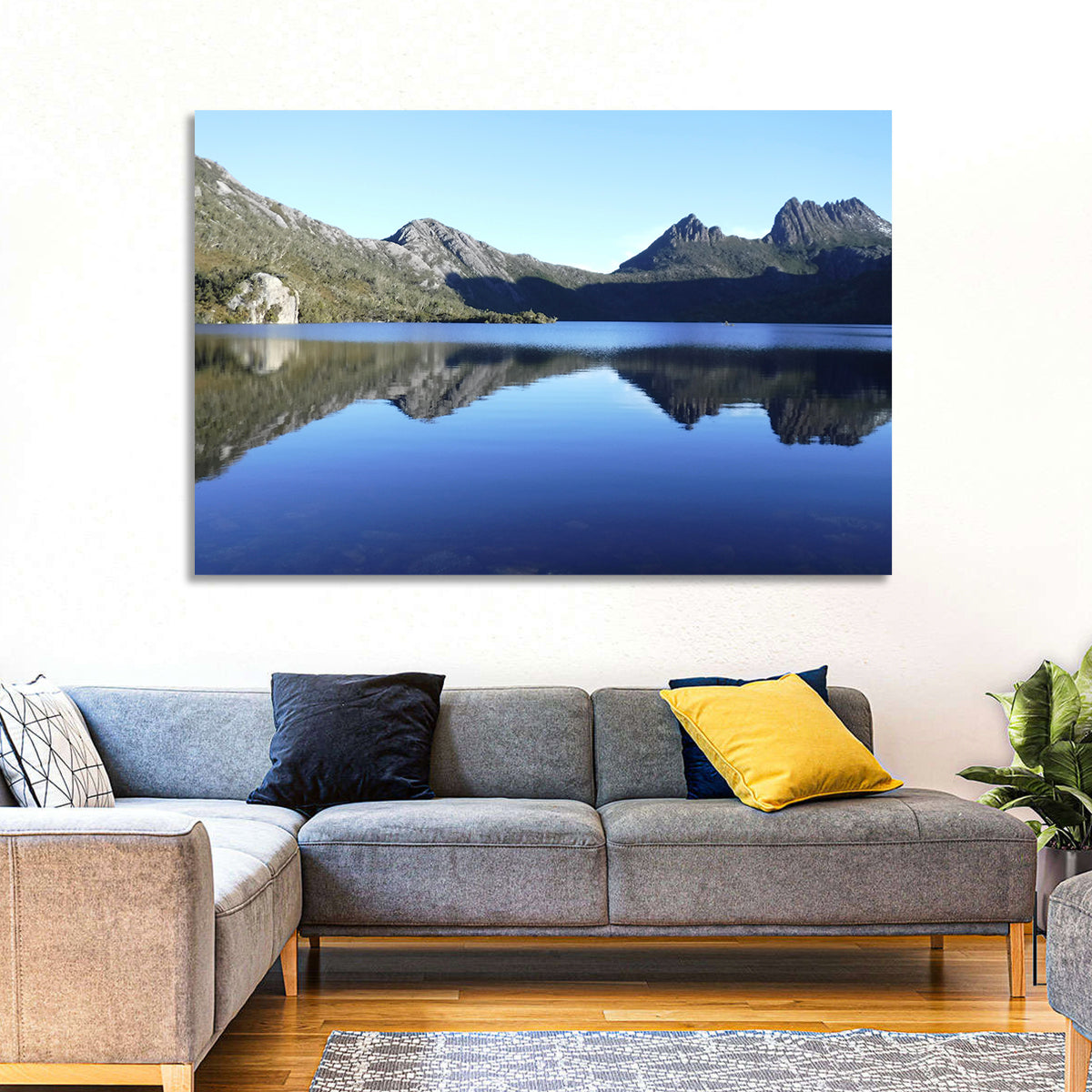 Dove Lake, Cradle Mountain Wall Art in a room, landscape