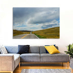 Montana Road Through Golden Hills Wall Art