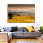 Golden Hour Countryside Hills Wall Art