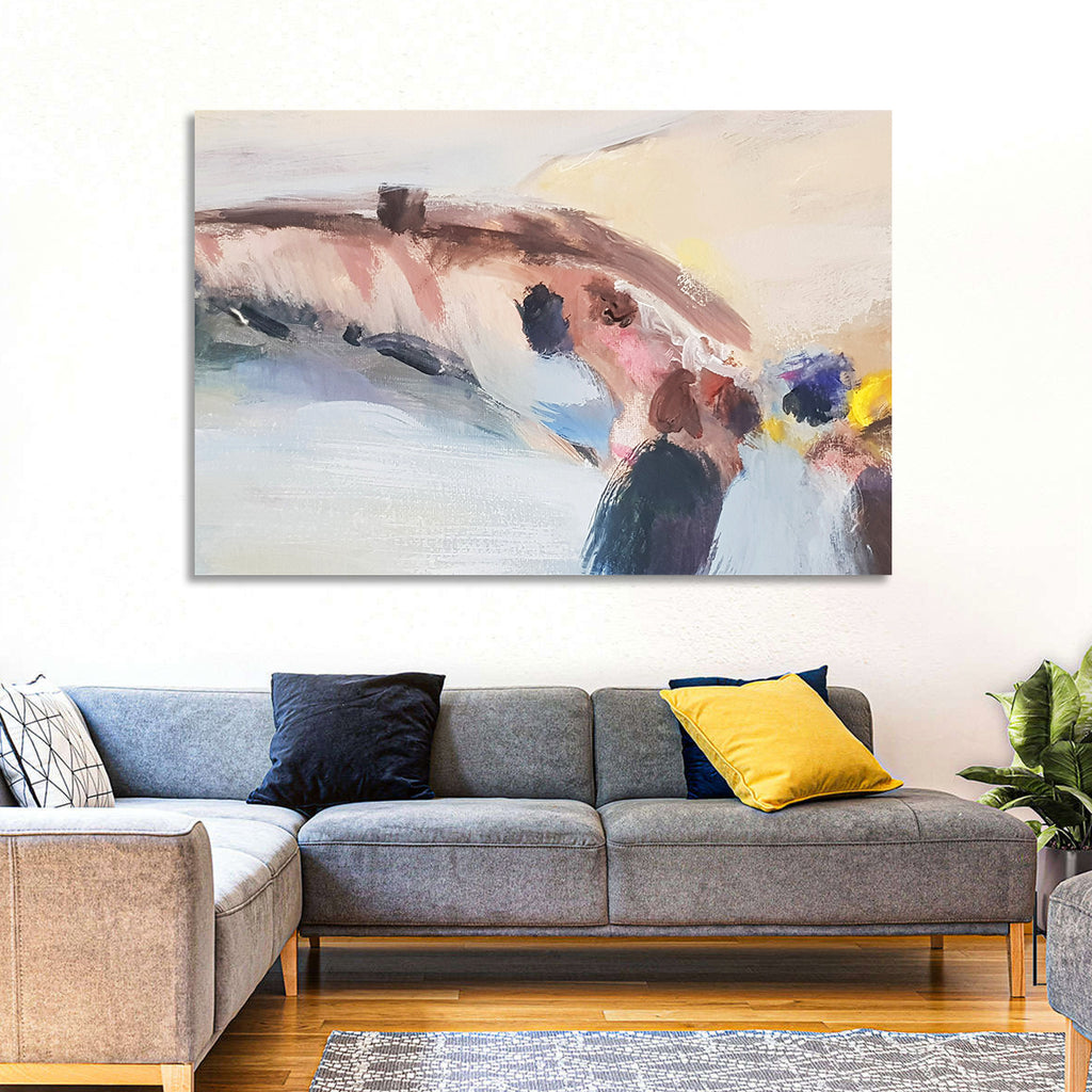 Abstract Mountain Waterfall Wall Art