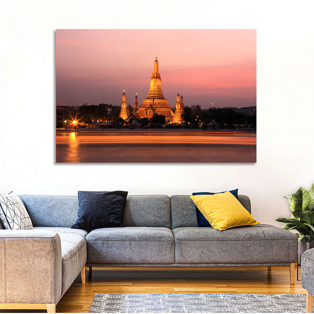 Wat Arun at Dusk Wall Art