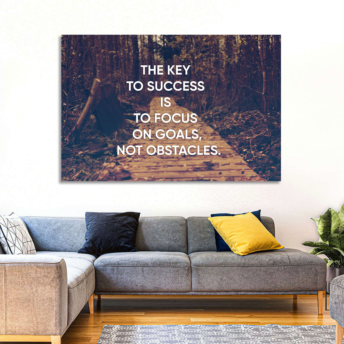 Key to Success Wall Art in a room, landscape