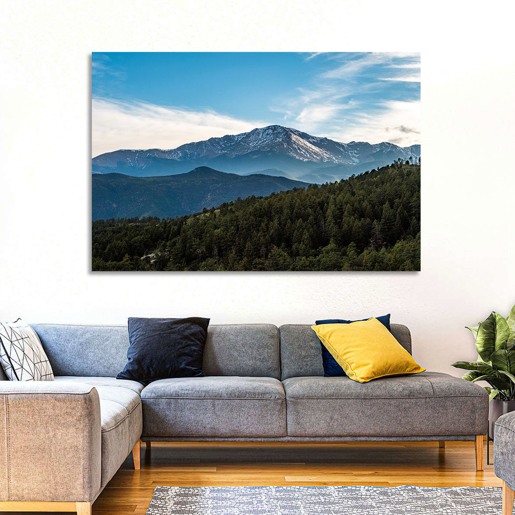Pikes Peak Mountain Landscape Wall Art