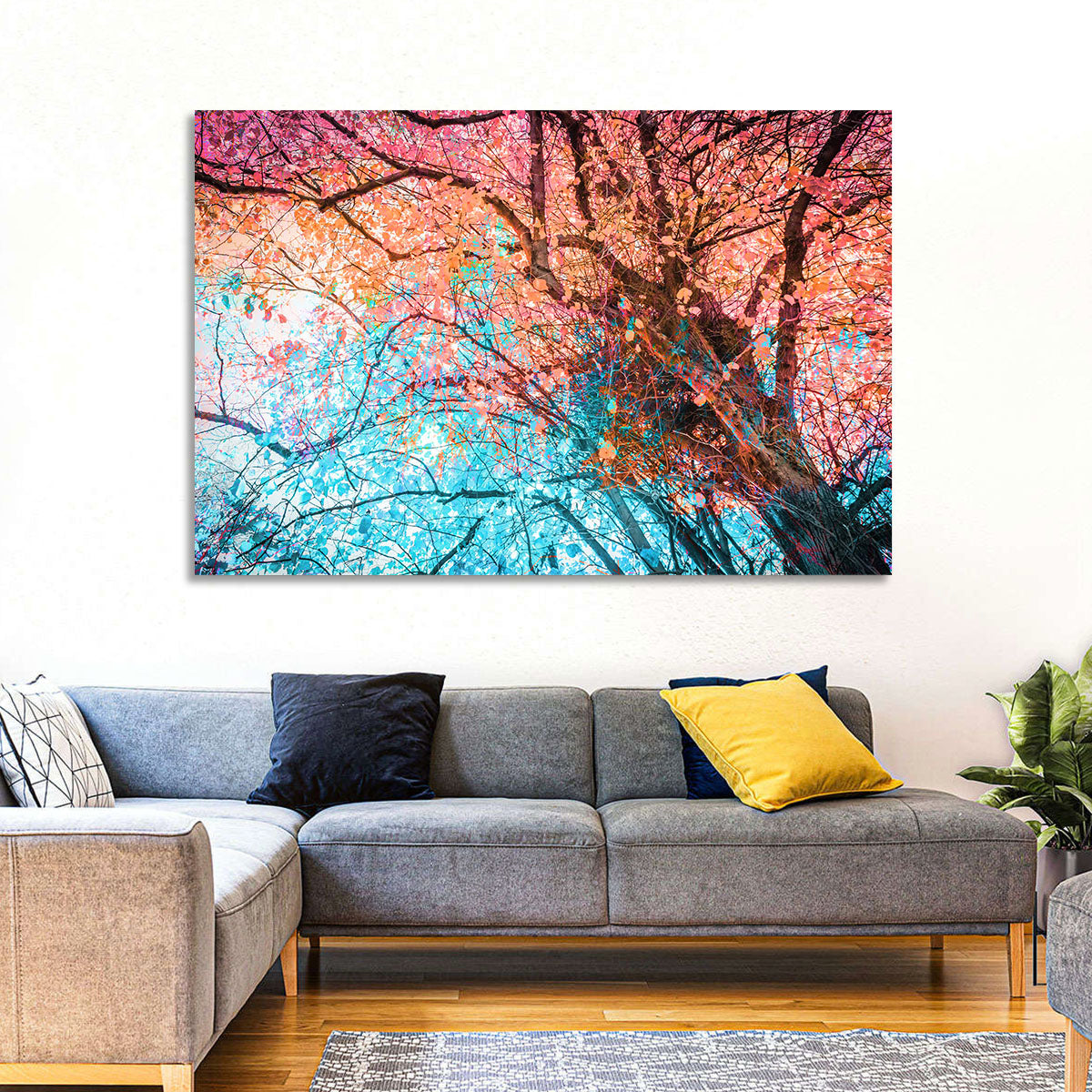 Autumn Canopy Abstract Wall Art