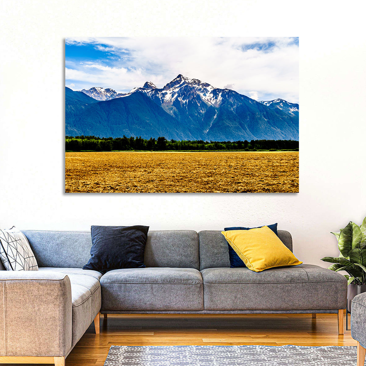 Cheam Mountain Peak Wall Art in a room, landscape