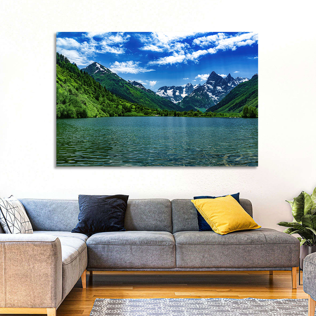 Lake Tumanly Kel Wall Art in a room, landscape