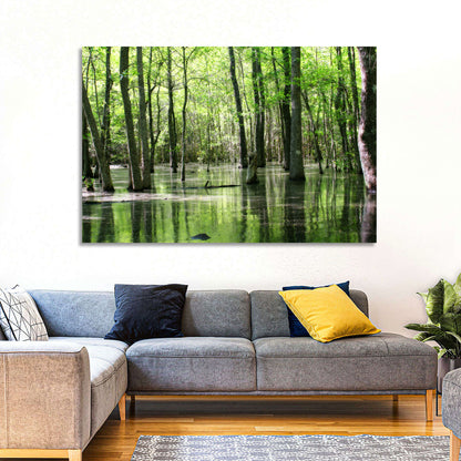 Green Swamp Forest Wall Art