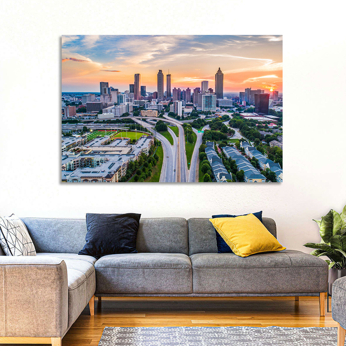 Downtown Atlanta Skyline Wall Art