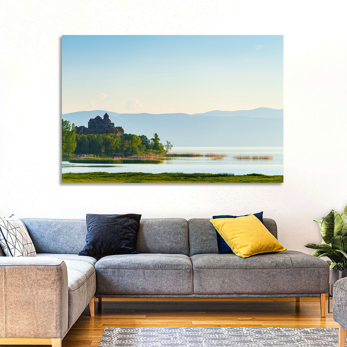 Sevanavank on Lake Sevan Wall Art in a room, landscape