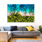 Croatian Turquoise Coastline Wall Art