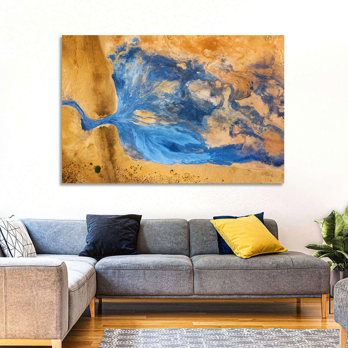 Geysers Valley Aerial View Wall Art