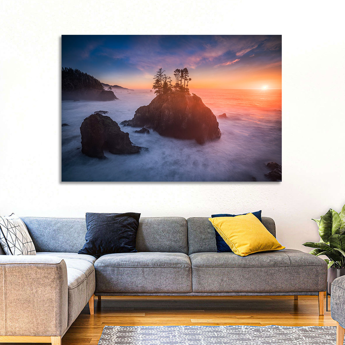 Secret Beach Sunset, Oregon Wall Art