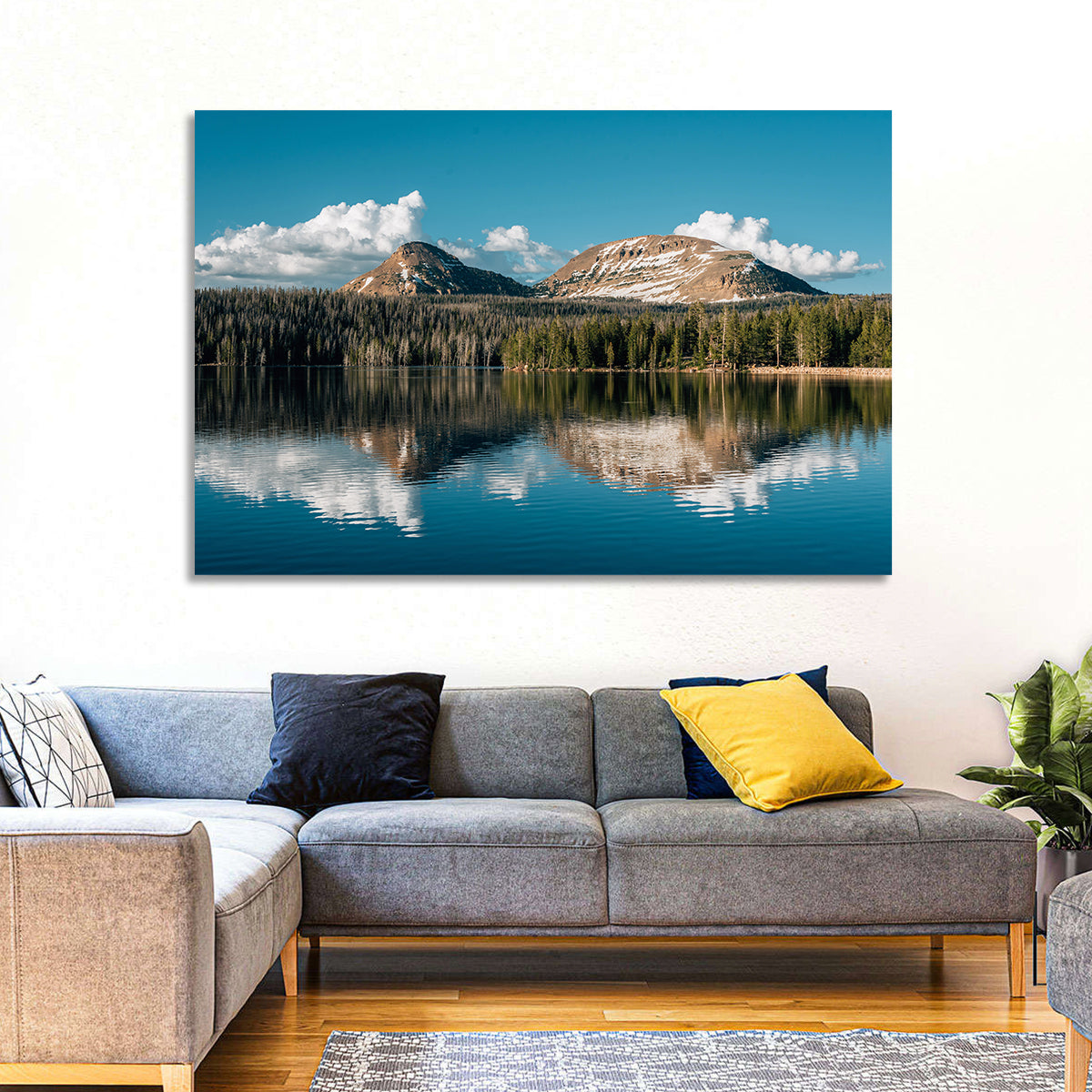 Uinta Mountains at Trial Lake Wall Art in a room, landscape