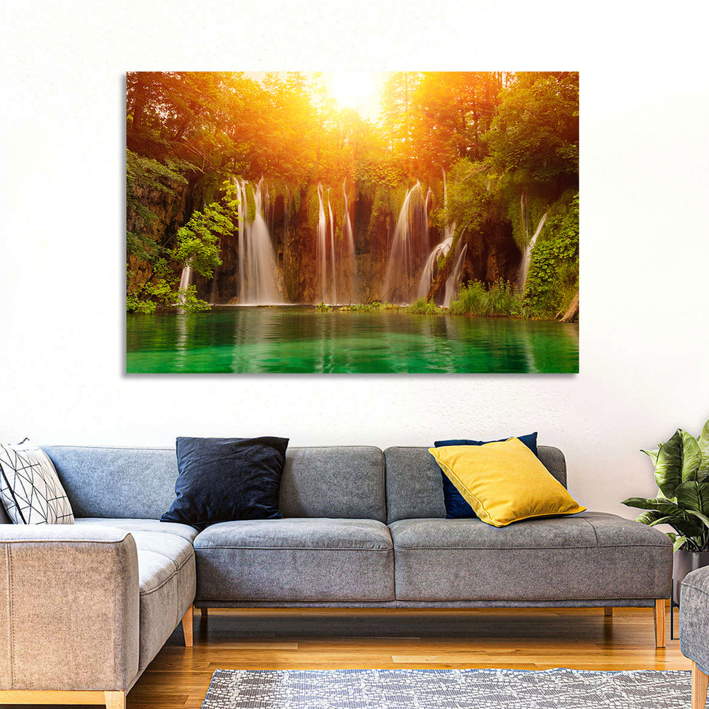 Plitvice Lakes Waterfalls Wall Art