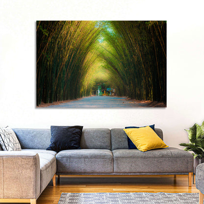 Bamboo Trees Tunnel Wall Art