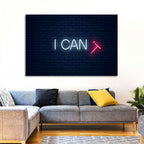 I Can Neon Sign Wall Art