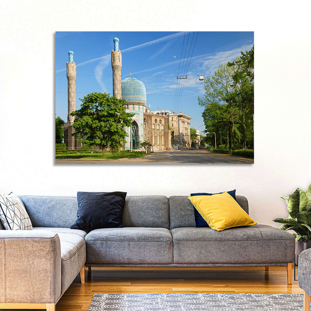 Saint Petersburg Mosque Blue Dome Wall Art