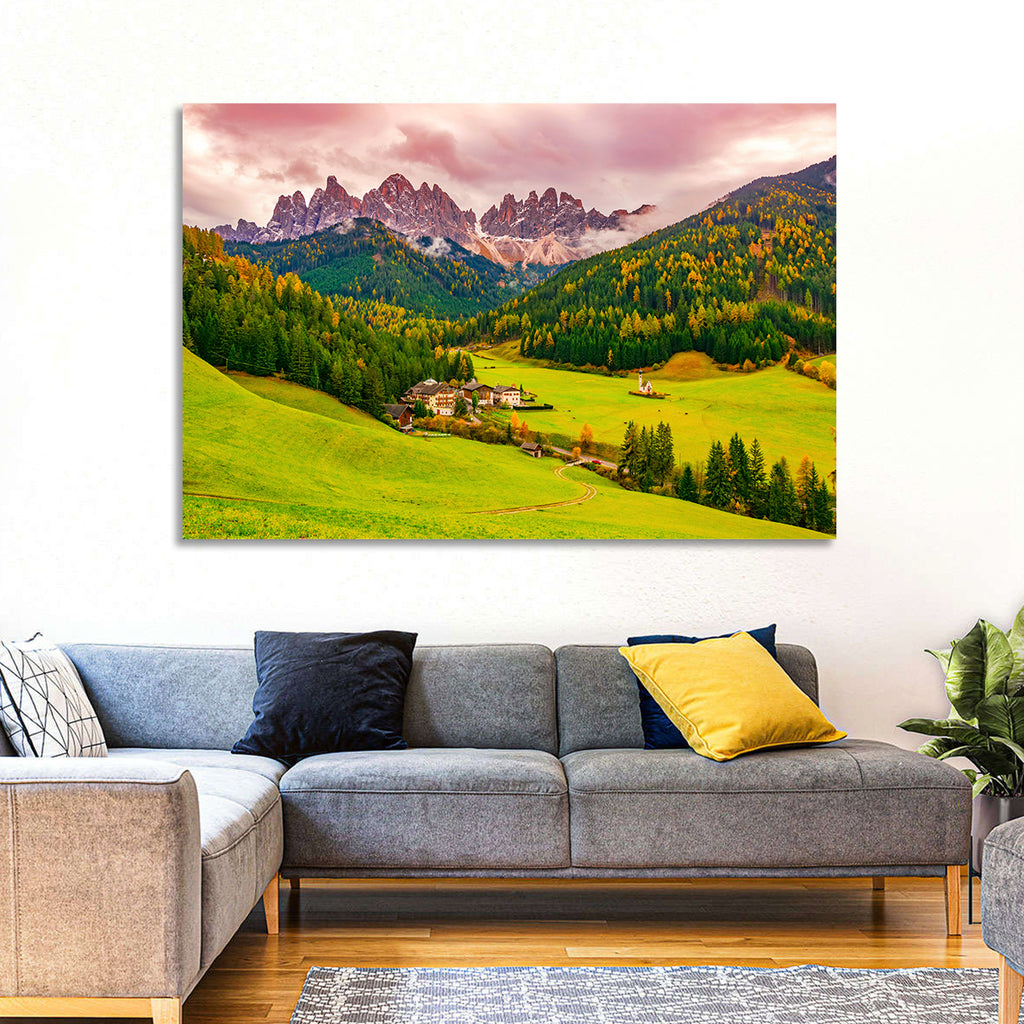 St Johann Church, Santa Maddalena Wall Art