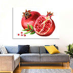 Fresh Pomegranate Watercolor Wall Art