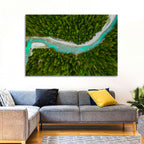 Inn River Aerial View Wall Art