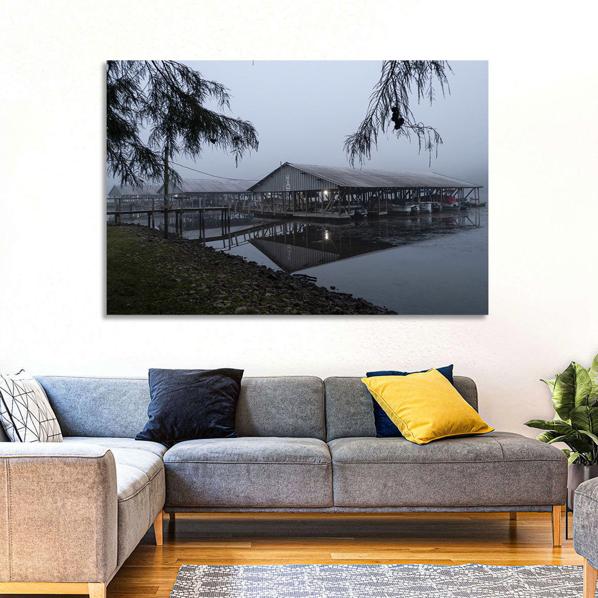 Ozark Beach Resort Boathouse Wall Art