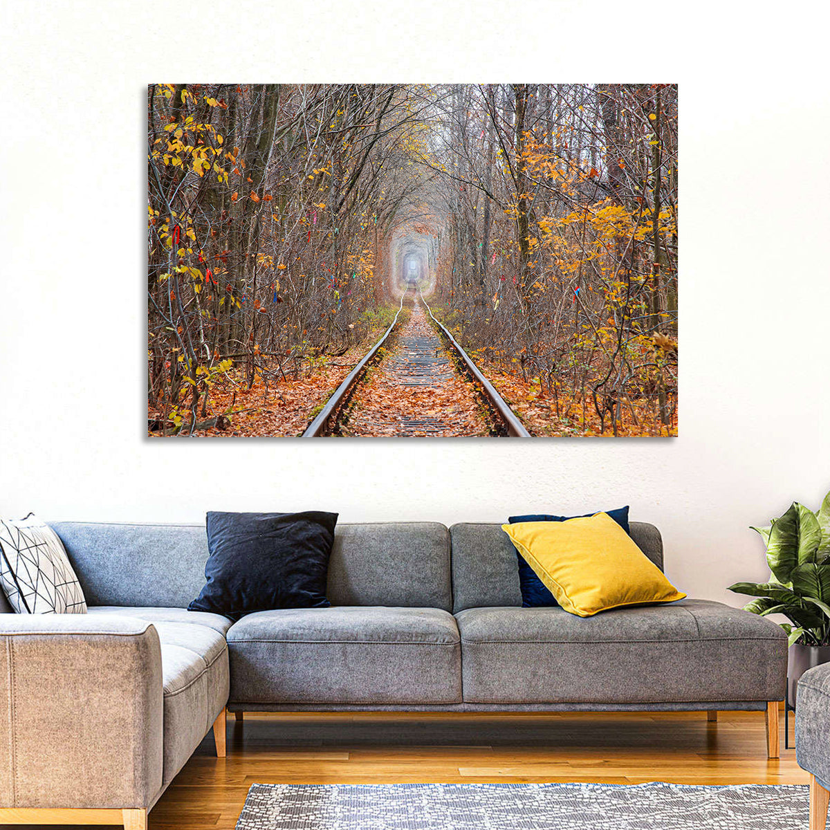 Klevan Tunnel of Love Wall Art in a room, landscape