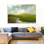 Winding Road Through Rolling Hills Wall Art