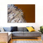 Salt Piles at Lake Retba Wall Art