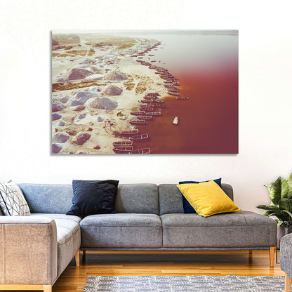 Lake Retba Aerial Wall Art