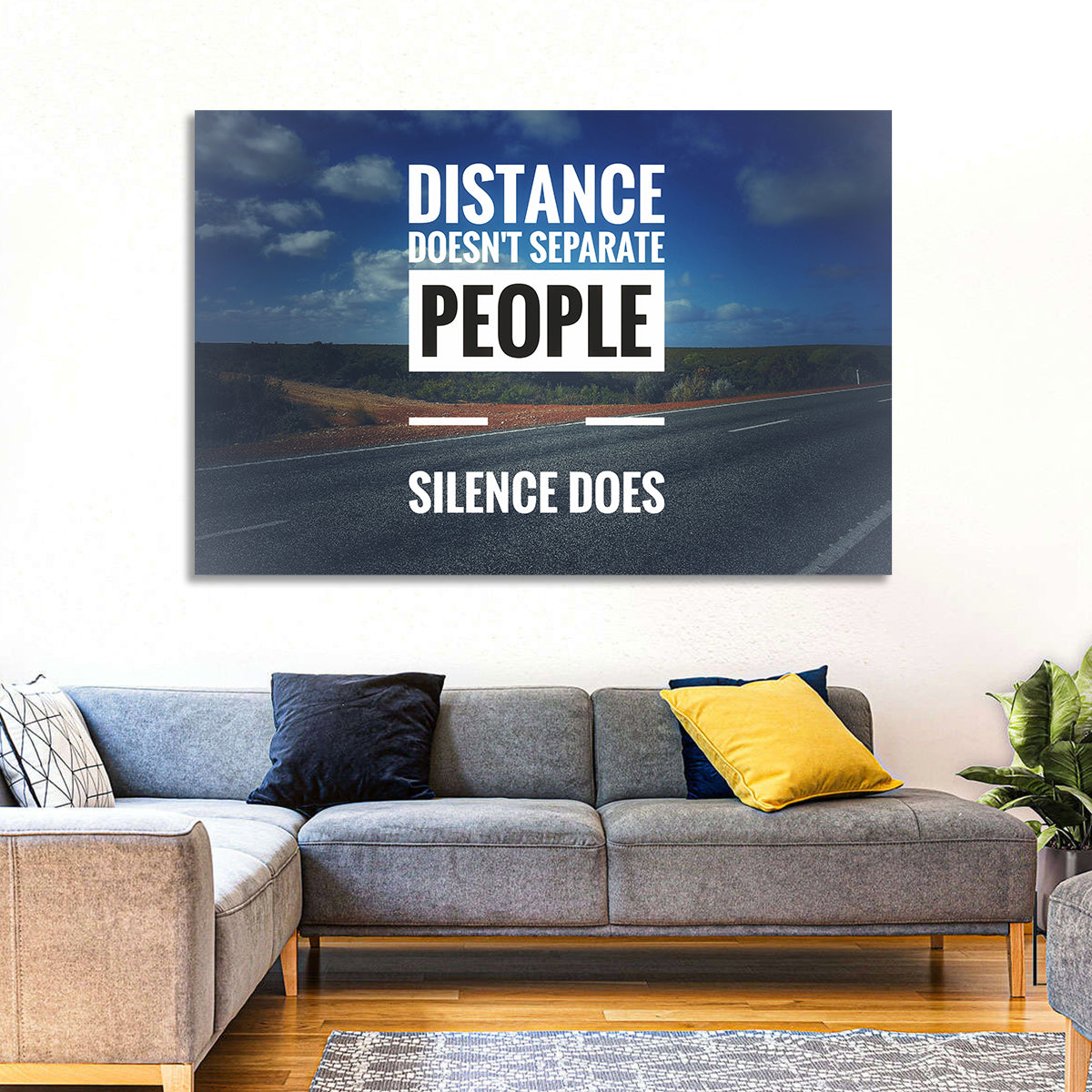 Silence Separates People Wall Art in a room, landscape