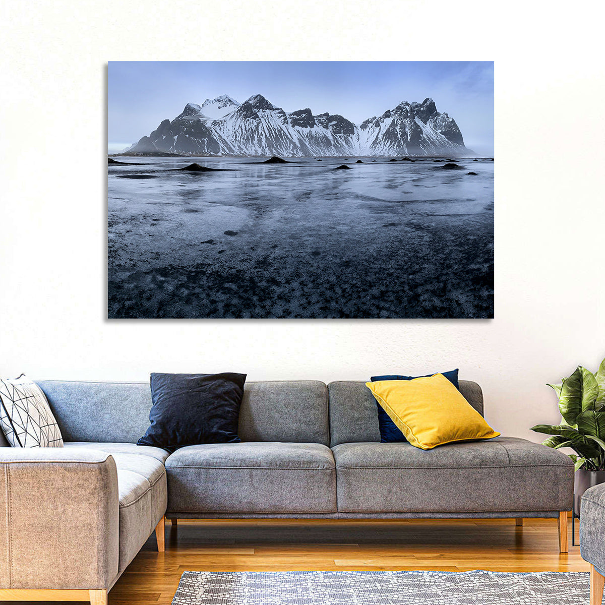 Vestrahorn at Stokksnes Wall Art in a room, landscape