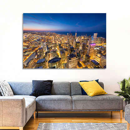 Chicago Nightscape Wall Art