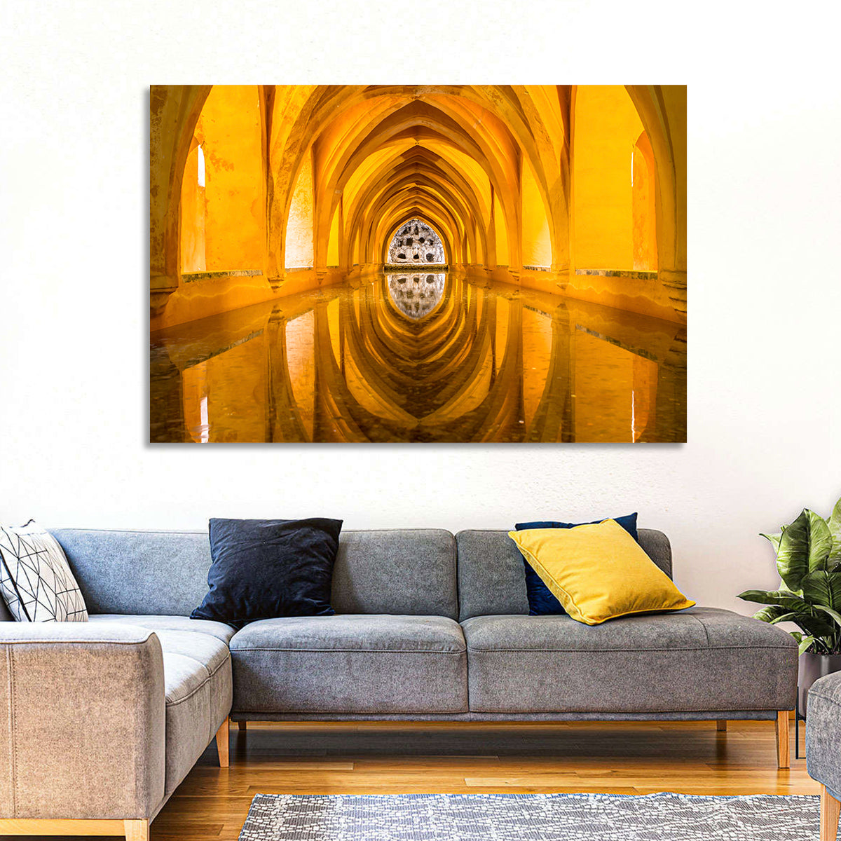 Royal Alcázar Bath Reflections Wall Art
