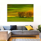 Moravian Wheat Fields with Chapel Wall Art