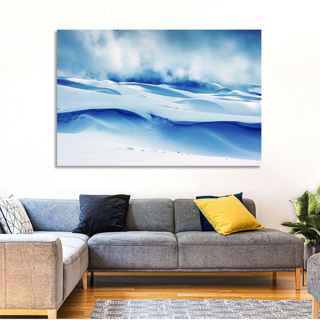 Wind-swept Snow Ridges Wall Art