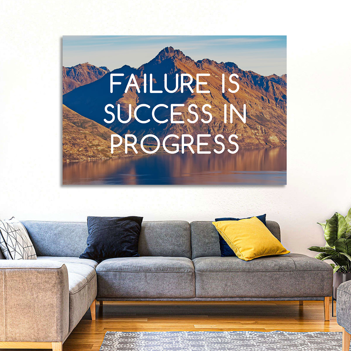 Failure Is Success in Progress Wall Art