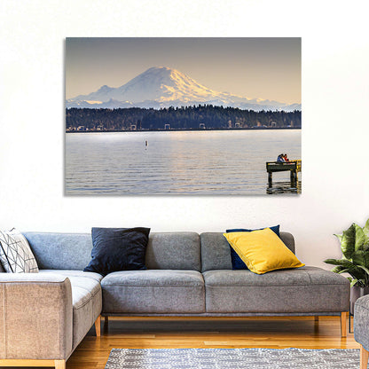 Mount Rainier from Lake Washington Wall Art