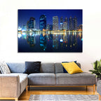 Benjakitti Park Night Skyline Wall Art