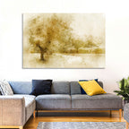 Sepia Orchard Pathway Wall Art