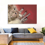 Wooden Boats on Lake Retba Wall Art
