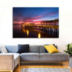 Twilight on Jekyll Island Pier Wall Art