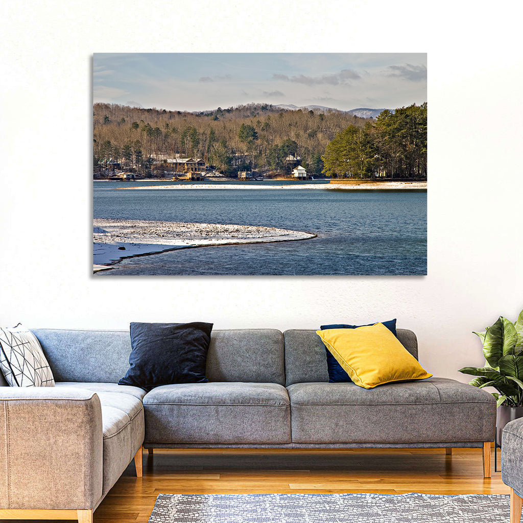 Lake Burton Winter Shoreline Wall Art