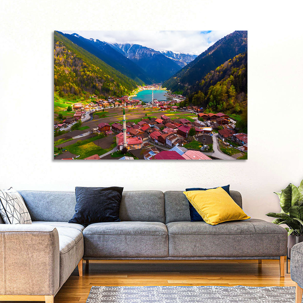Uzungöl Village Overlook Wall Art