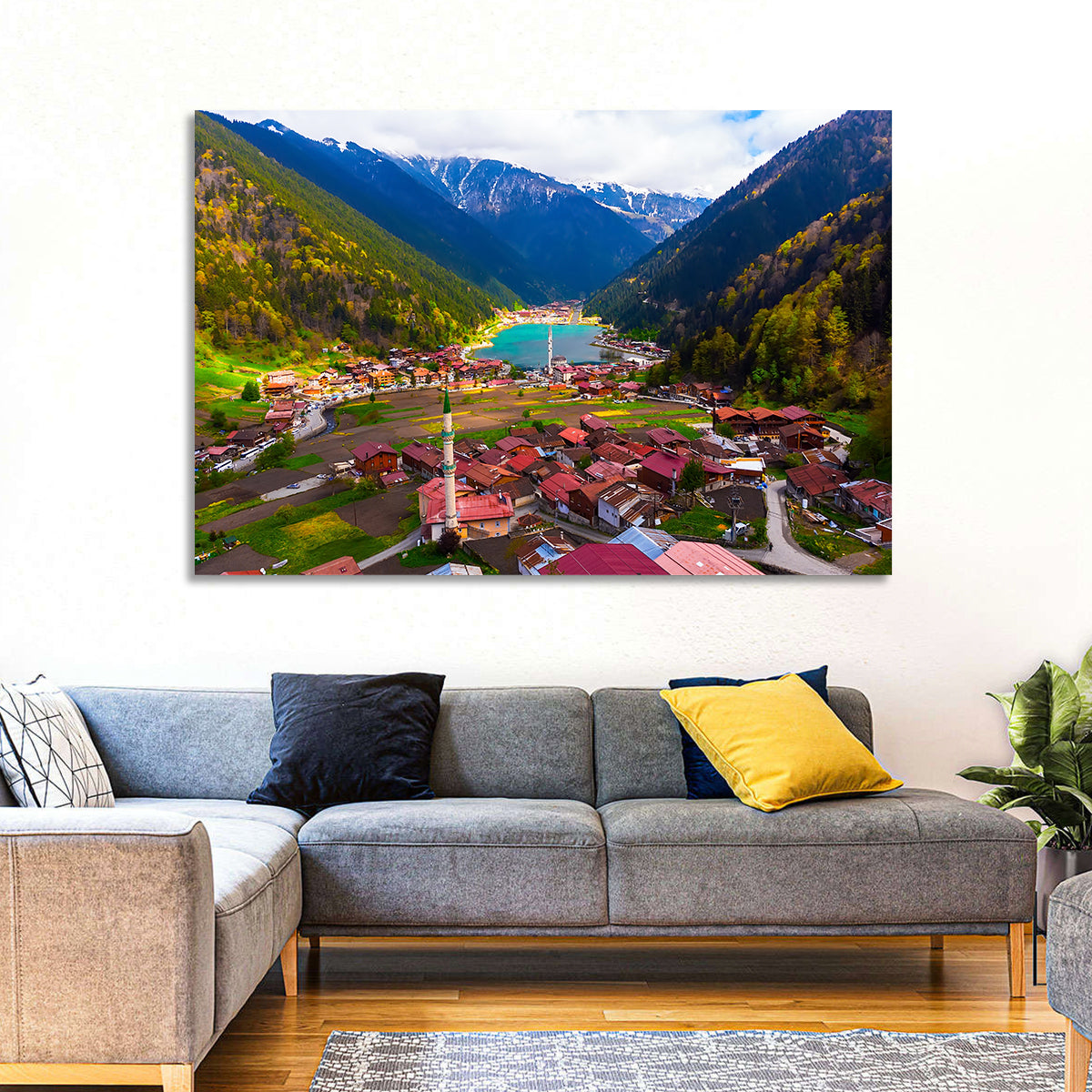Uzungöl Village Overlook Wall Art