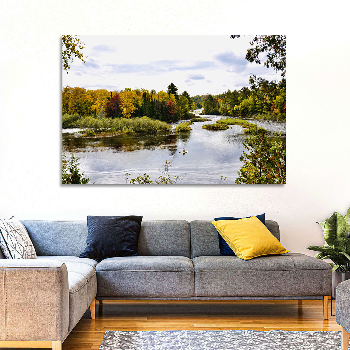 Tahquamenon River Autumn Scene Wall Art